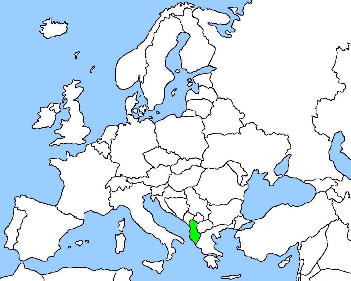 mapa de Albania ubicación en el mapa