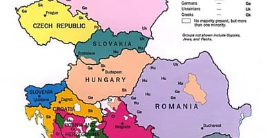 Mapa étnico de Albania