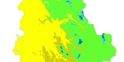 Mapa de Albania climático
